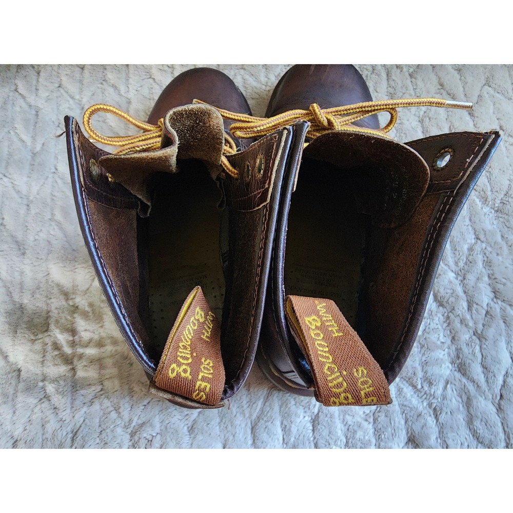Dr. Martens Vintage 1460 Brown Leather 8 Eye Lug Sole Boots Mens 8.5 - Picture 10 of 11